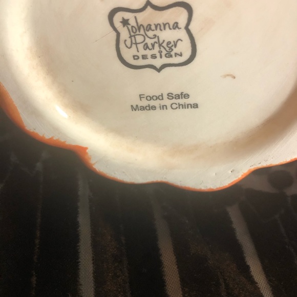 JOHANNA PARKER DESIGNS NEW VINTAGE STYLE PUMPKIN COFFEE MUG NEVER USED HALLOWEEN - Picture 7 of 7